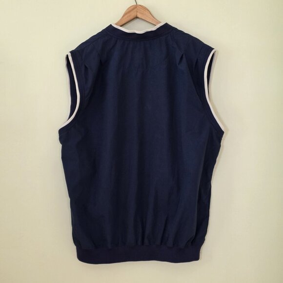 Austin Golf Mens Vest XL Navy V Neck Wind Resistant Ligthweight Tour Collection - Picture 2 of 14